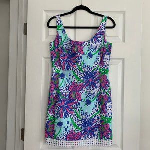 Lilly Pulitzer Eaton Shift Dress In the Garden Tiger Lily